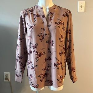 Hilary Radley Pink Floral Blouse